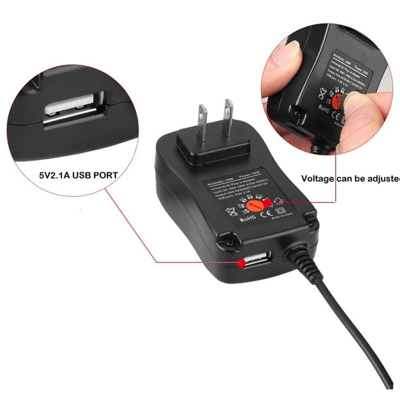 Power Supply Adapter 41W Voltage Regulation Multifunction USB Interface Power