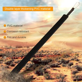 Protective Fixing Hook Rock Climbing Rope Sleeve, Double Layer PVC Anti Wear Cover for Outdoor Climbing, Rappelling, etc.