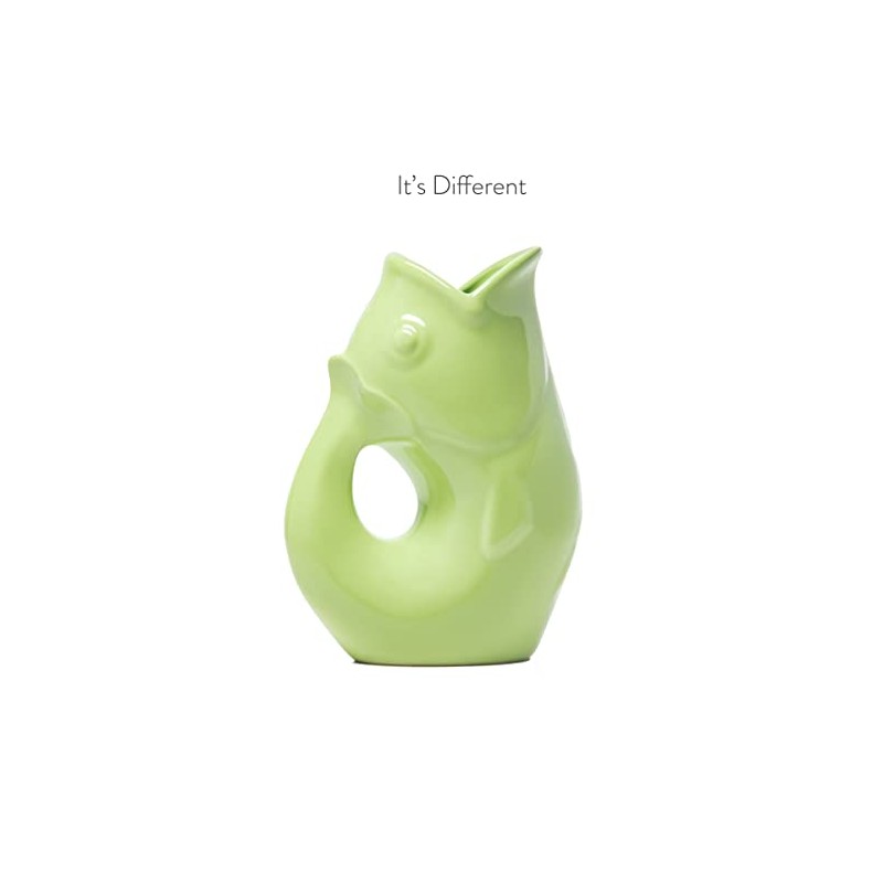 Gurgle Pot Fish Pitcher- | Large Flower Vase or Beverage