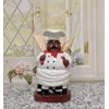 ACK Happy Bistro Chef Hand Painted Ceramic Utensil Jar, Utensil