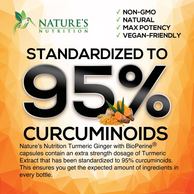 Turmeric Curcumin Supplement - 2000mg Organic Turmeric Per Serving -
