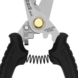 Stedi Universal Scissors, Black Electric Worker Scissors, High Hardness Stainless Steel Shears, Cable Cutter (Electrical Cords, Cloths, Metal, Carpet, Paper)
