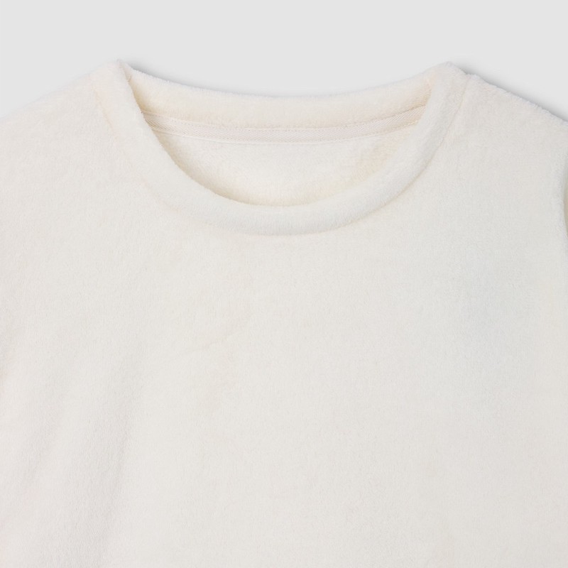 JAJU [JAJU] Women's Microfiber Pajama T-Shirt_Ivory