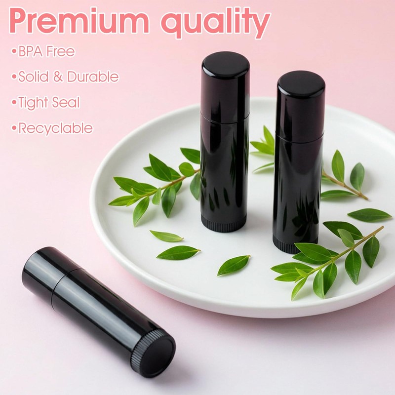 100Pcs Lip Balm Tubes Kit with Filling Tray & Spatula,