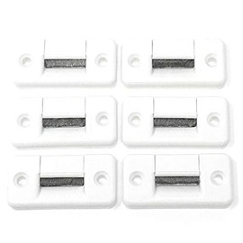 6 x Maxi Belt Guide up to 23 mm Belt Width – Two Piece – No Belt Removal Required, 60 x 30 mm, Hole Spacing 44 mm