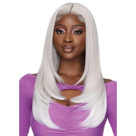 Outre Lace Front Wig - Perfect Hair Line 13X4 - Swoop Series - Swoop 1 (DARK BROWN 2)