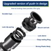 YAIRMIS 10 Pack 1/4" Drip Universal Straights Fitting Connectors, Quick