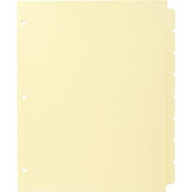 Business Source Mylar-Reinforced Plain Tab Indexes, 24 / Box (16481)