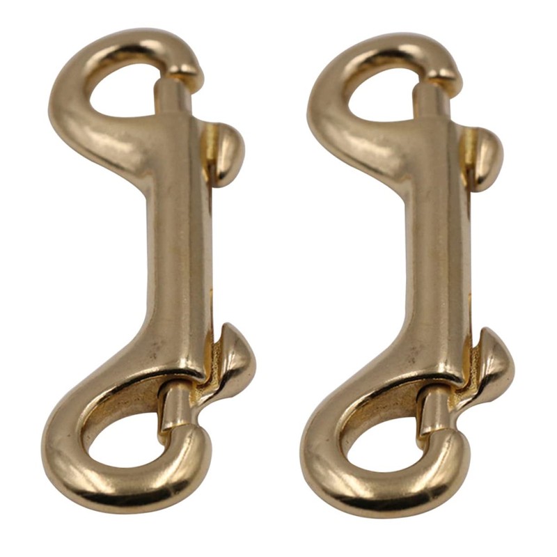 Operitacx 4pcs Brass Lobster Clasp Bag Clip Carabiner Clips Luggage