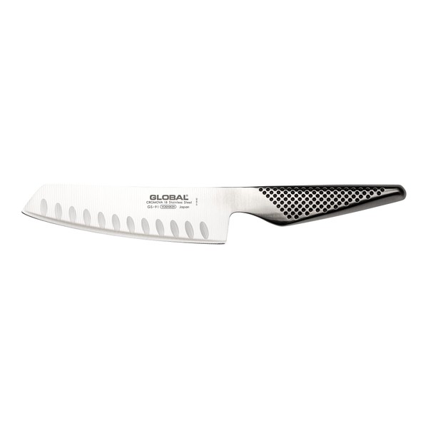 Global Knives GS-91 14cm Vegetable Fluted Knife, CROMOVA 18 Stainless Steel