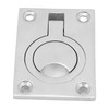 4 Pcs 63x44mm Square Flush Pull Ring Handles 316 Stainless