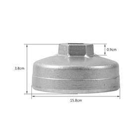 Cup Type Oil Filter Wrench Cap Tool Socket Oil Filter Wrench 67mm 14 Flute Aluminum Oil Filter Lens Removal Wrench for Hafei Mazda Family Primal Geely