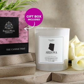 ForeverWick Arizona Diamond Candle | Scented Candles for Home, Office, Bathroom | Hand Poured Natural Soy Candle | Gift Candles for Women | Woodsy and Earthy Scents | 70-Hour Burn Time, 14 oz