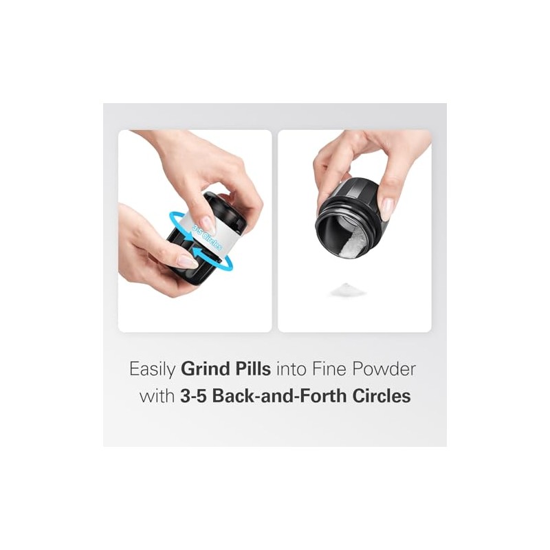 3-in-1 Pill Crusher for Tablets, Tablet Crusher Fine Powder with
