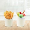 100 Pack Disposable Charcuterie Cups, 14 oz White French Fries
