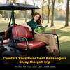 Roykaw Golf Cart Armrest with Cup Holder,No Drilling Rear Seat