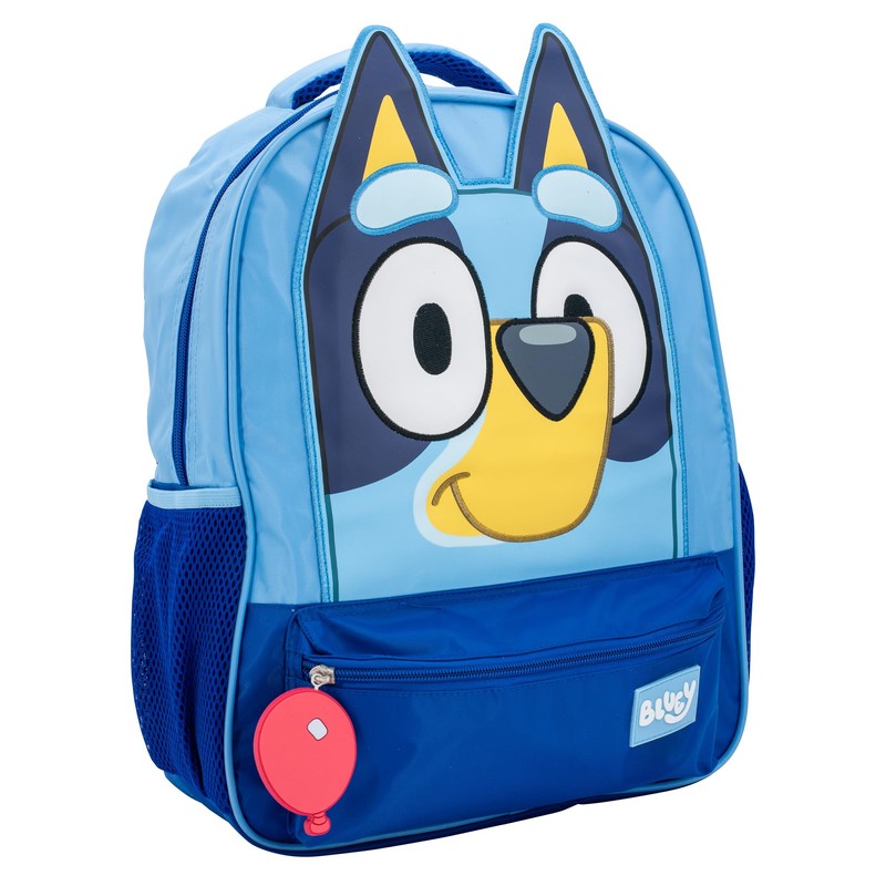 Bluey Kids Backpack, 16 Inch School Bag with 3D Features,