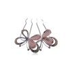 Alilang Women's Fashion Crystal Butterfly Hair Clip Head Wear, Comb