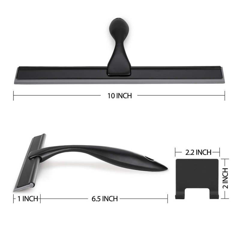 HIWARE All-Purpose Shower Squeegee for Shower Doors, Bathroom, Window and