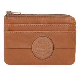 Pepe Jeans Joumma Bags Cracker Wallet with Card Holder, Beige, 11 x 7 x 1.5 cm, Leather, Talla única Wallet with Card Holder, beige, Standard size, wallet with card holder