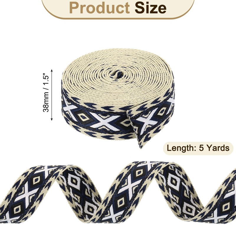 QUARKZMAN 5 Yards Cotton Webbing Strap, 1.5 Inch (38 mm)