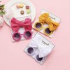 Yheahin Baby Girl Bows Tie Headband Newborn Soft Cotton Hair