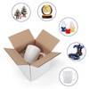 SPEPLA 6x6x6 Shipping Boxes for Small Business,40 Pack White Corrugated