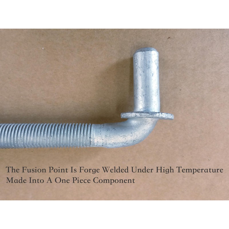 J-Bolt Gate Hinge, Hot-dip Galvanized J Bolt with 5/8" Gate