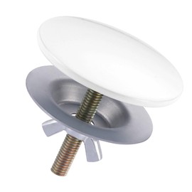 Kitchen Sink Hole Cover, Faucet Hole Cover for Kitchen Sink, Tap Hole Plate Stopper Cover Blanking Brass Metal Plug, Bright White