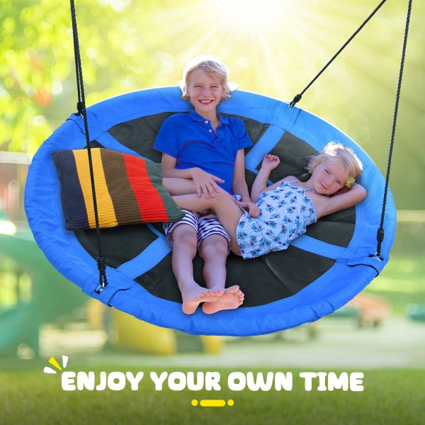 Trekassy 60" Large Saucer Tree Swing for Kids Adult with