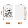 WNAGT Gothic Coffee Skeleton Book Spiral Notebook 5.5x8.3, Funny Goth