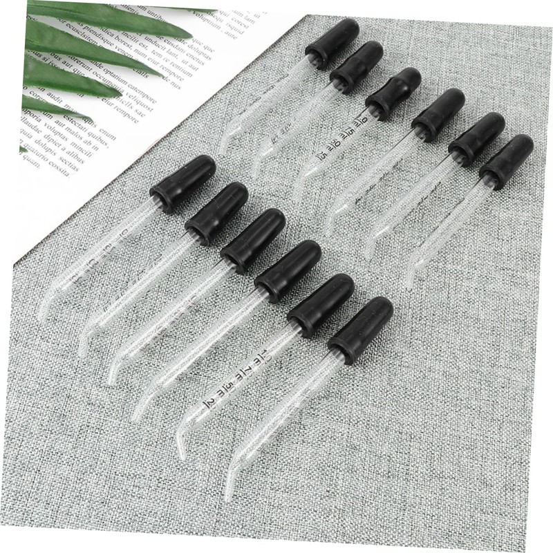iplusmile Precision Calibrated 1ml Glass Droppers Bent Tip Lab Pipettes