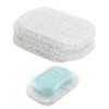 Snowkingdom 4 Pack White Soap Saver Holder for Soap Bar