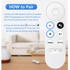 AieSHOP New Upgrade Voice Remote for Google Chromecast 4k Snow/HD