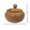 Wooden World - Large Wooden Sugar Bowl with lid Diameter