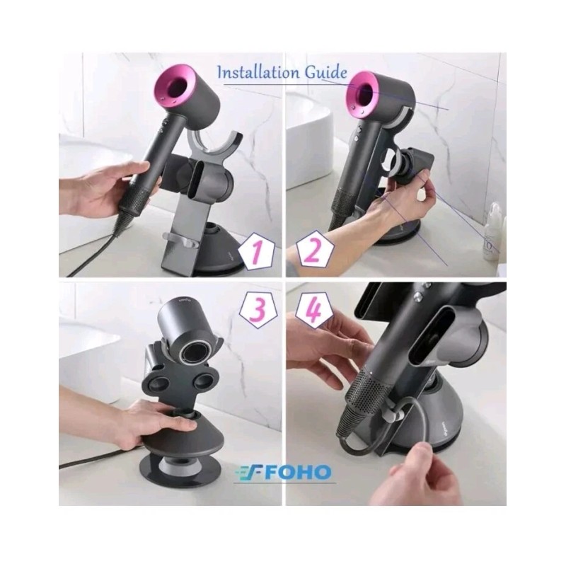 Soporte para secador de pelo para secador de pelo supersónico