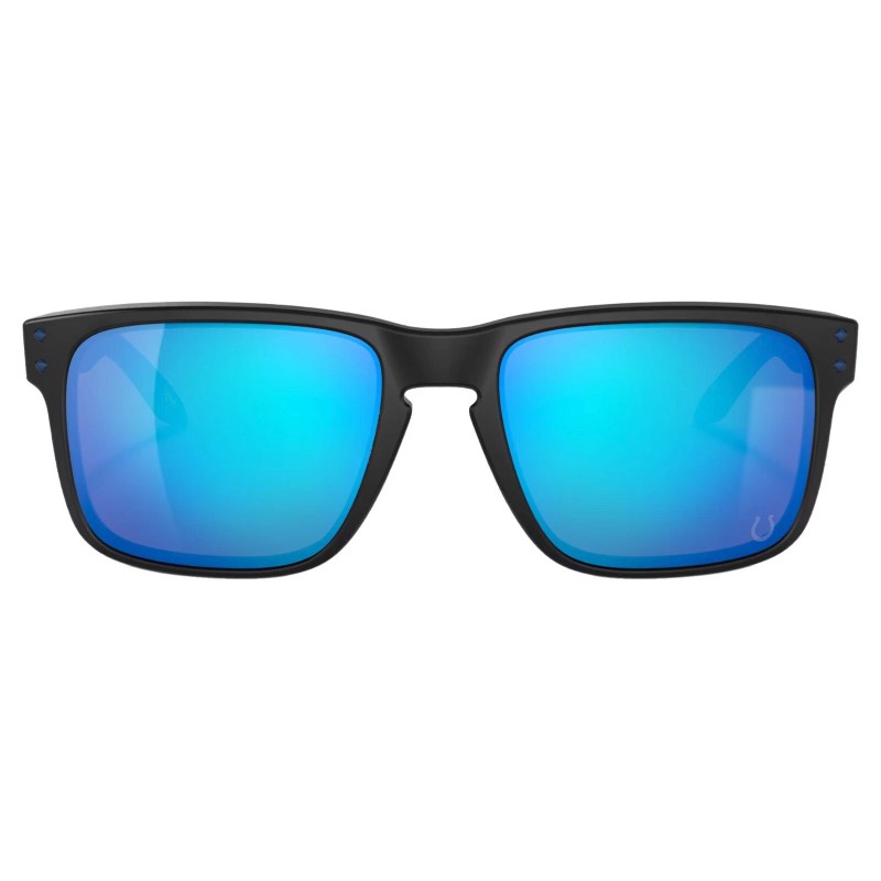 Oakley Holbrook Indianapolis Colts 2021 Sunglasses- Matte Black/Prizm Sapphire