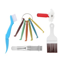5pcs Air Conditioner Cleaning Brush AC Condenser Fin Comb Set Air Conditioner Condenser Fin Comb Air Conditioner Fin Cleaning Brush TEENGSE Stainless Steel and Plastic Cleaning Comb Air Conditioner Radiator Condenser Cooling Repair Tool for Air Condition