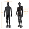 Male Mannequin Dress Form Black Full Body Maniquine Model Stand