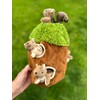Glow Pups Squirrel in Tree Hide and Seek Plush Squirrel