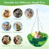 Cute Club Flannel Crocheted Multi-Pet Hammock – Stainless Steel Hooks,