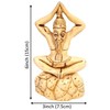 Purpledip Resin Statue Yoga Guru in Bhadrasana or Butterfly Stretch
