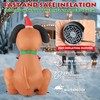 Christmas Inflatable Outdoor Decorations, 4FT Inflatables Dog Yard Decor with