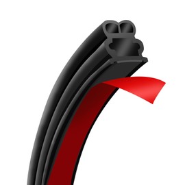 52.5Ft Car Door Seal Strip Car Weather Stripping Double Layer Shape Self Adhesive Rubber Auto Door Soundproofing Weatherstrip for Car Door,Truck, SUV