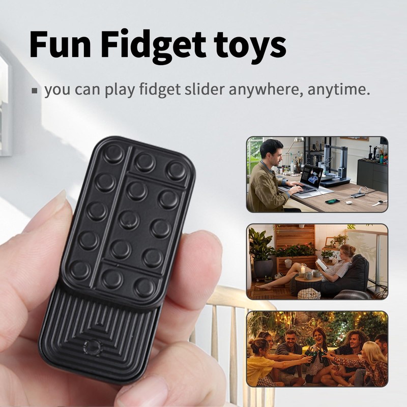 Fidget Toys Adults Metal Fidget Slider Magnetic EDC Haptic Fidget