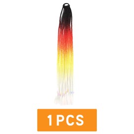 Traziewell Crochet Hair Extensions for Black Women Hair Extension Blonde Ombre Bridesmaid Hair Accessories Pre Stretched Hair Extensions Synthetic Braiding Extensions Hair Cosplay Hair Pieces 3018