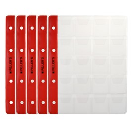 Münzhüllen Für Sammelalbum. 20 Felder 35mm x40mm, Für Münzen bis zu Ø 31mm. 10 er Packung. Für Münzalbum M.
