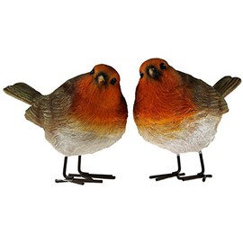 London Ornaments LO16043 Set of 2 Robins