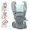 Adjustable Baby Carrier Breathable Newborns Toddlers Ergonomic Thickening HipseatCyan