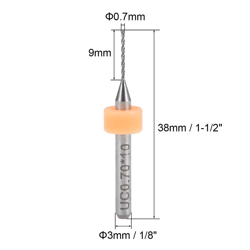 sourcing map PCB Drill Bits 0.7 mm Carbide Turning Tool